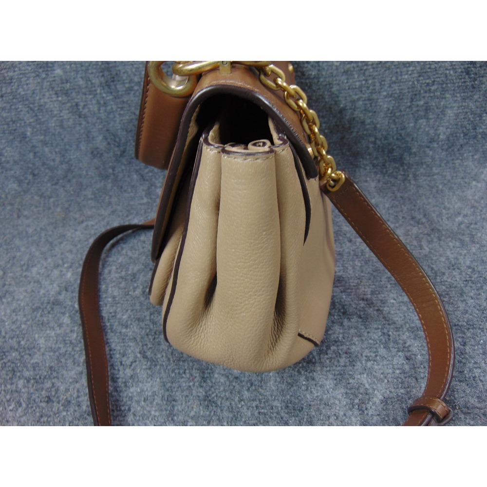 Michael Kors Hamilton Traveler Crossbody Brown Leather‎ Turnlock Bag 30F3AWHM2T - Picture 4 of 16
